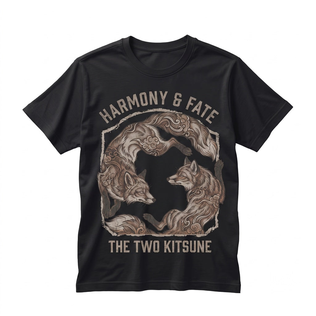 Vintage Japanese Red Fox Retro Tattoo Style Woodland Animal Graphic Unisex TShirt