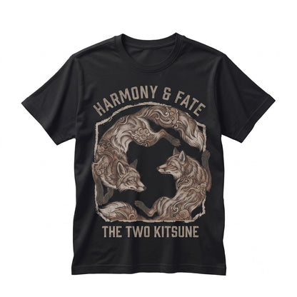Vintage Japanese Red Fox Retro Tattoo Style Woodland Animal Graphic Unisex TShirt