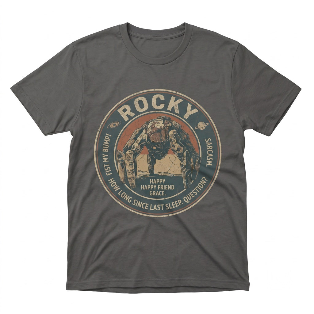 Rocky Alien Fist Bump Funny Sci-Fi Space Novel Graphic Gift Unisex TShirt