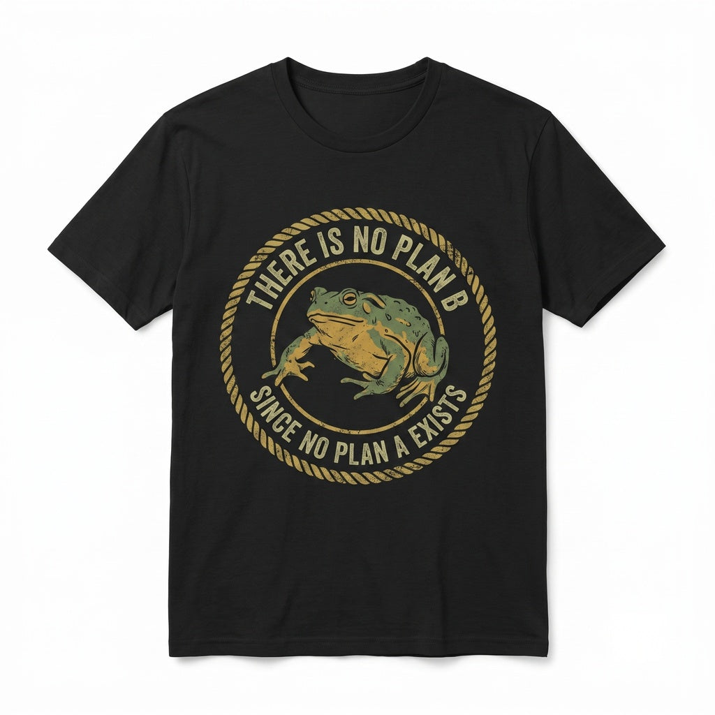 There Is No Plan B Frog Graphic Cotton Earth Day Eco Meme Novelty Unisex TShirt