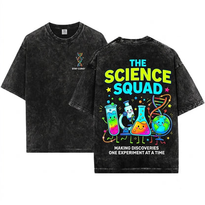 Cute Science Supplies Teacher STEM Biology Chemistry Back To School Gift Unisex Wash T-Shirt