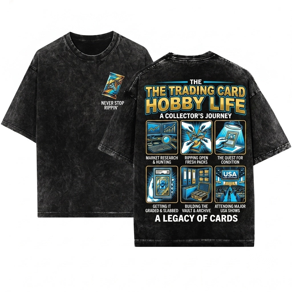 Funny Hobby Graphic Things I Do With My Life Casual Cotton Relaxed Fit Unisex Wash T-Shirt