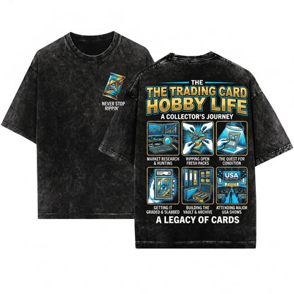 Funny Hobby Graphic Things I Do With My Life Casual Cotton Relaxed Fit Unisex Wash T-Shirt