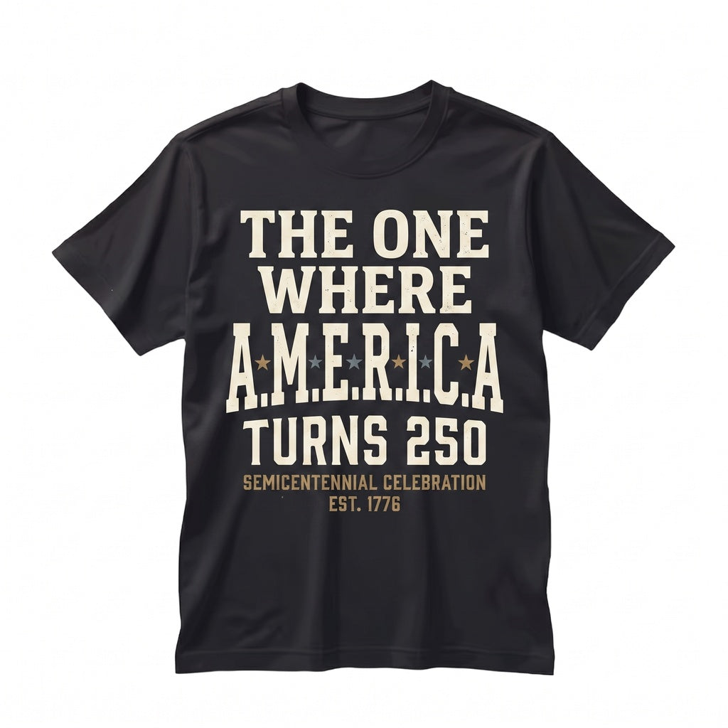 America 250th Birthday Patriotic 4th of July Vintage Graphic Summer Unisex TShirt