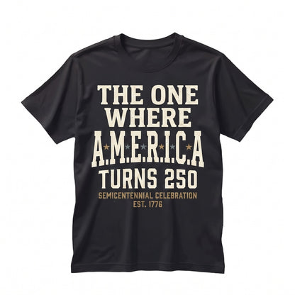 America 250th Birthday Patriotic 4th of July Vintage Graphic Summer Unisex TShirt