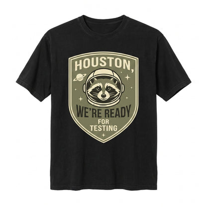 Funny Teacher Raccoon Astronaut Ready For Testing Day School Graphic Apparel Unisex TShirt