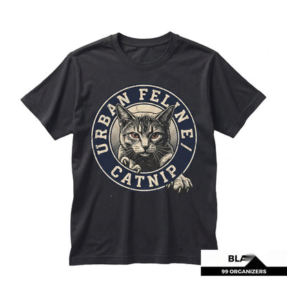 Catnip Madness Funny Vintage Halloween Feline Graphic Apparel Unisex TShirt