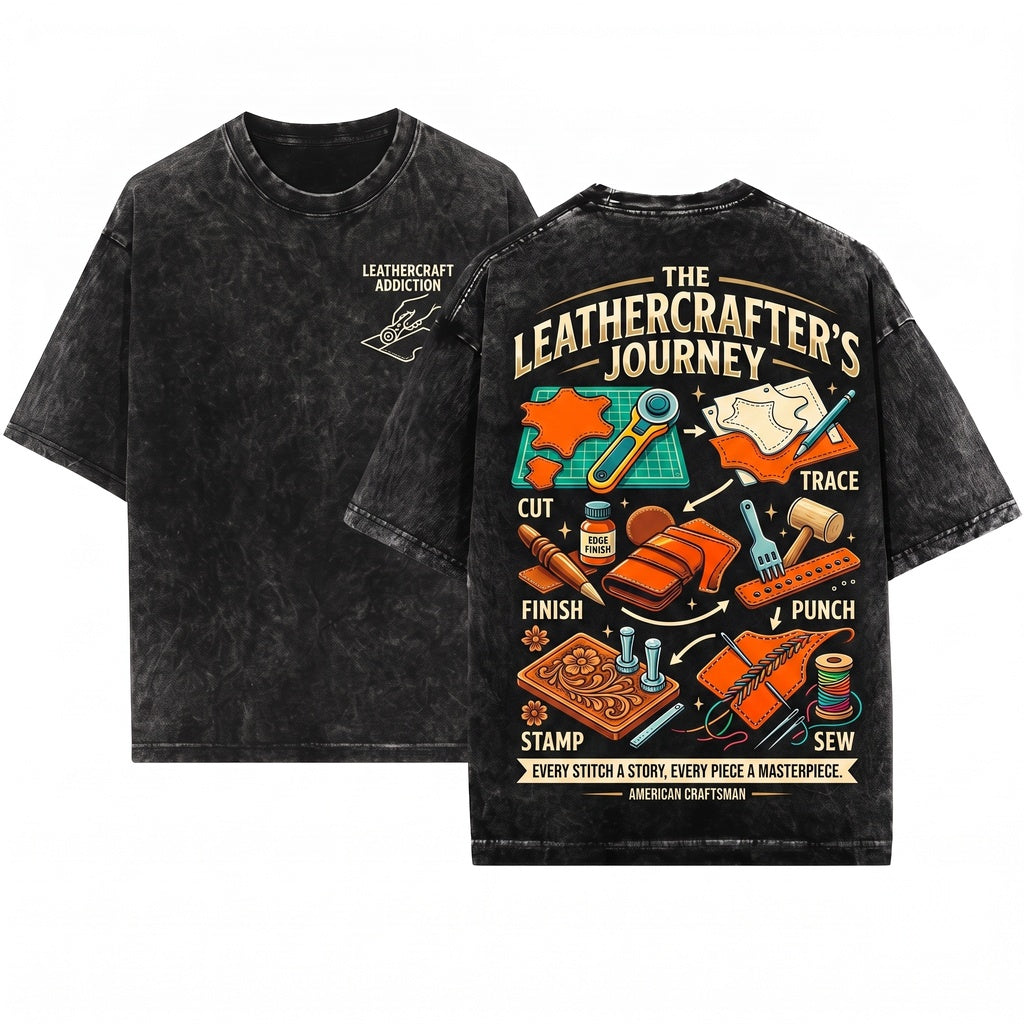 Things I Do In My Spare Time Leatherworker Crafting Artisan Maker DIY Hobby Gift Unisex Wash T-Shirt
