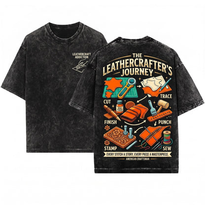 Things I Do In My Spare Time Leatherworker Crafting Artisan Maker DIY Hobby Gift Unisex Wash T-Shirt