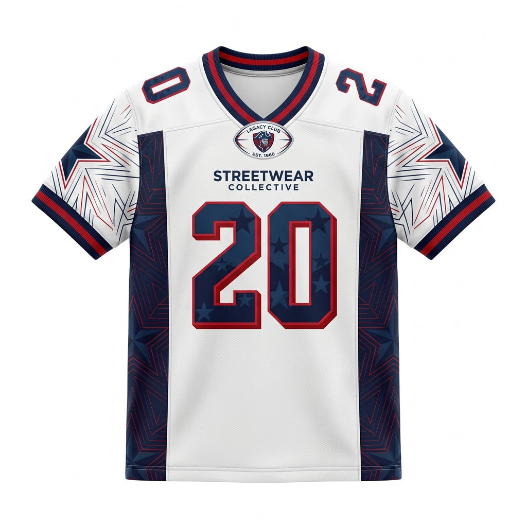 Unisex Breathable Mesh Football Fan Jersey - Lightweight Stitched Game Day Shirt