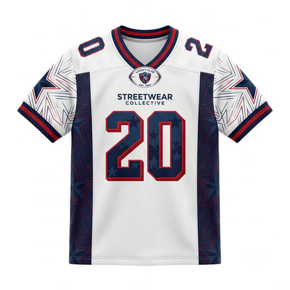 Unisex Breathable Mesh Football Fan Jersey - Lightweight Stitched Game Day Shirt