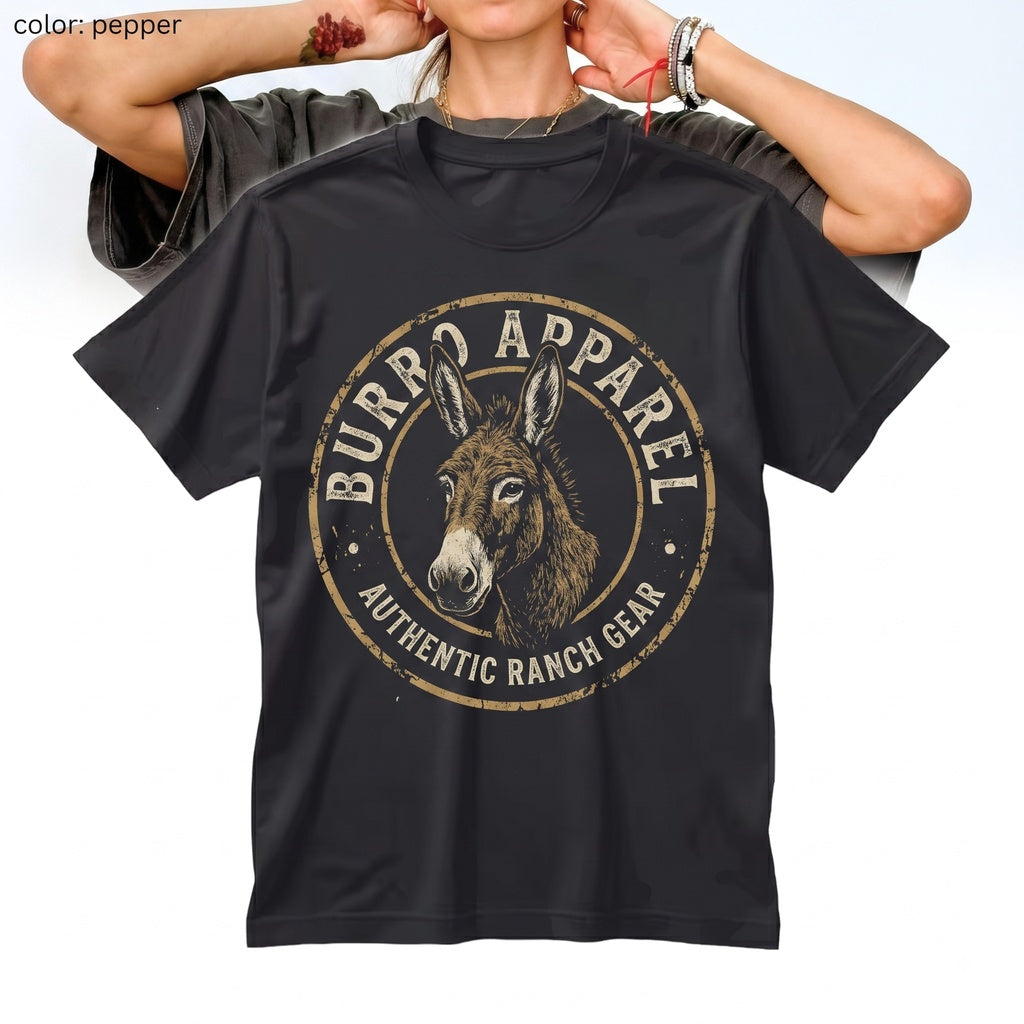 Vintage Cute Donkey Graphic Farm Animal Lover Gift Unisex TShirt