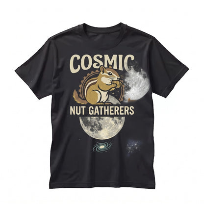 Chipmunk Moon Graphic Vintage Nature Wildlife Animal Lover Funny Retro Unisex TShirt