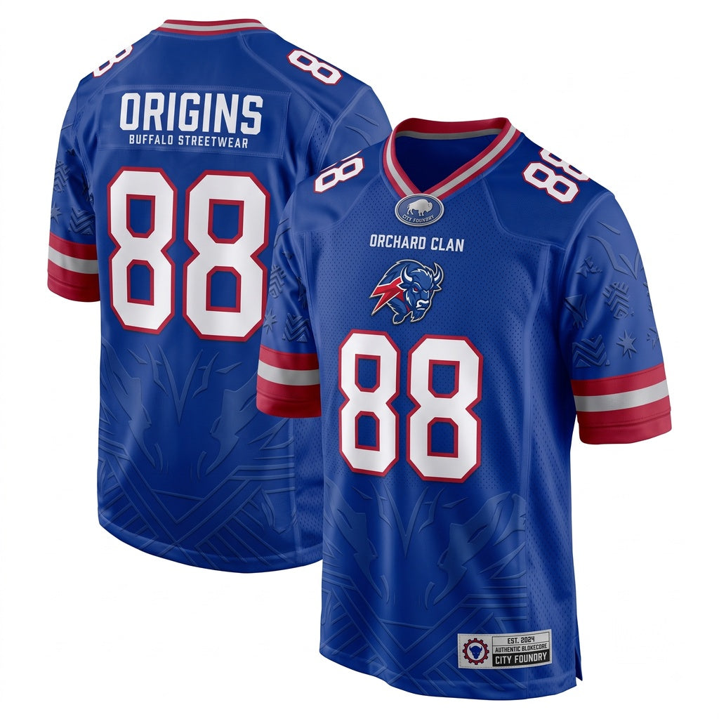 Unisex Game Day Football Fan Jersey - Breathable Mesh Athletic Stitched Sports Shirt