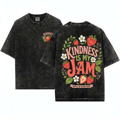 Kindness Strawberry Floral Classroom Teacher Positive Gift Unisex Wash T-Shirt