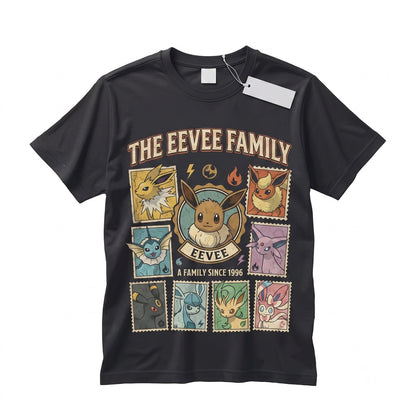 Eevee Evolutions Tank Top, Anime Pocket Monster Vintage Wash Sleeveless Gamer Gift Unisex TShirt