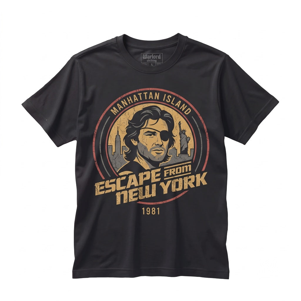Escape From New York Vintage 1981 Sci-Fi Action Movie Graphic Cotton Retro Unisex TShirt
