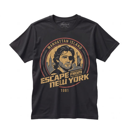 Escape From New York Vintage 1981 Sci-Fi Action Movie Graphic Cotton Retro Unisex TShirt