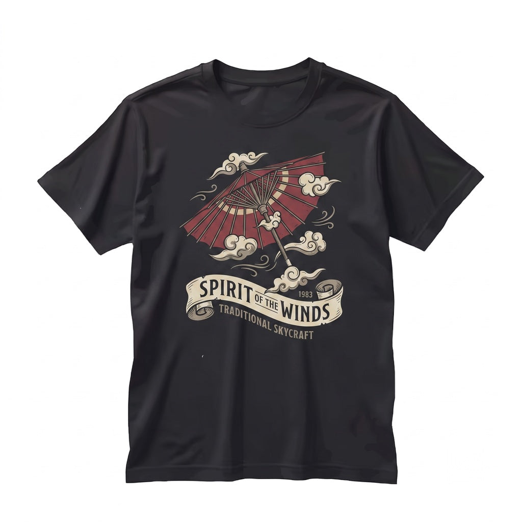Air Nomad Flying Glider Staff Embroidered Anime Manga Fandom Graphic Gift Unisex TShirt