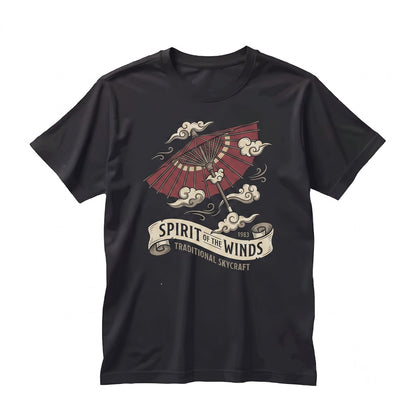 Air Nomad Flying Glider Staff Embroidered Anime Manga Fandom Graphic Gift Unisex TShirt