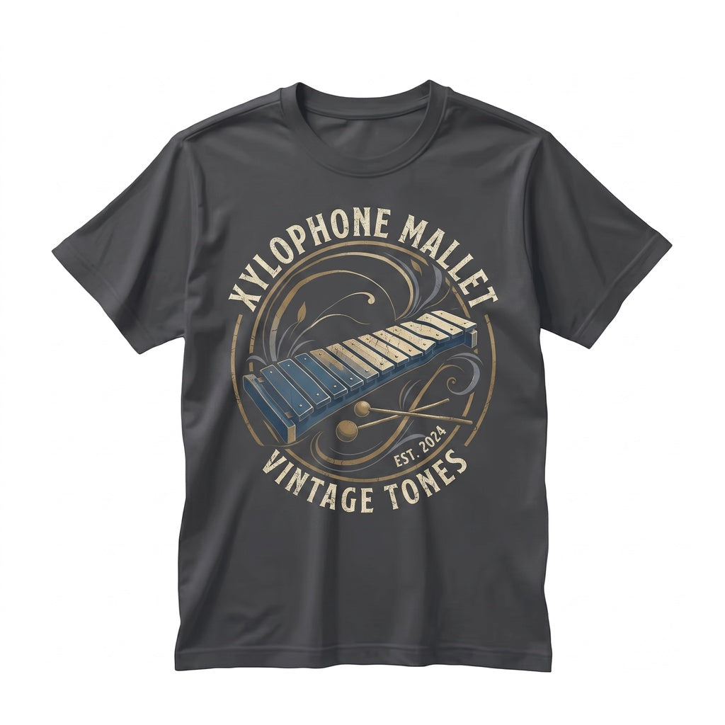 Blue Gold Xylophone Musical Instrument Graphic Percussion Unisex TShirt