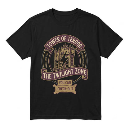 Oversized Hollywood Studios Haunted Hotel Ride Double Sided Graphic Unisex TShirt