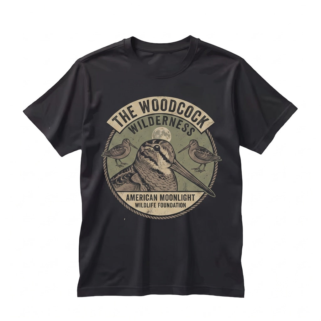 American Woodcock Full Moon Meep Bird 90s Vintage Retro Graphic Timberdoodle Nature Crewneck Pullover Sweatshirt Lover Gift