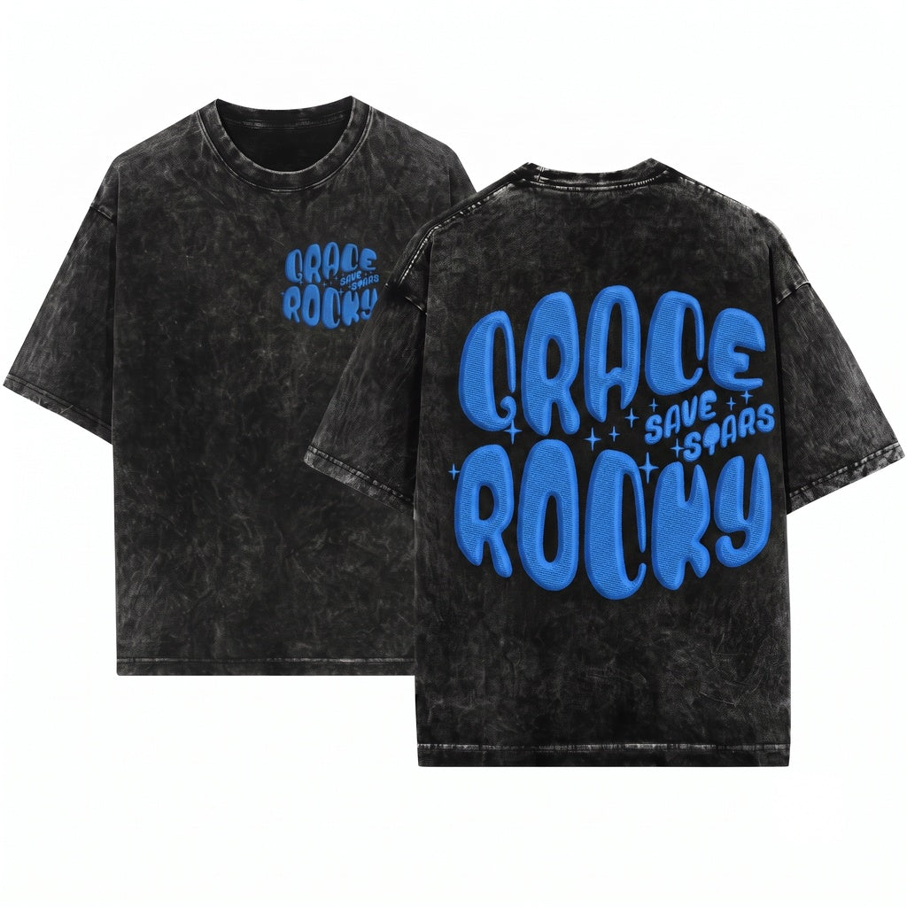 Project Hail Mary Grace Rocky Embroidered Sci-Fi Space Fans Cosmic Crewneck Sweatshirt Apparel Gift Unisex Wash T-Shirt