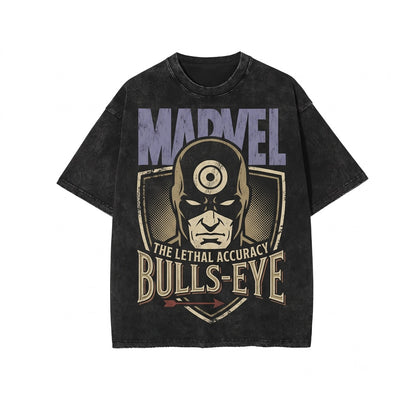 Oversized Bullseye Pointdexter Assassin Graphic Comic Book Retro Born Again Villain Merch Unisex TShirt