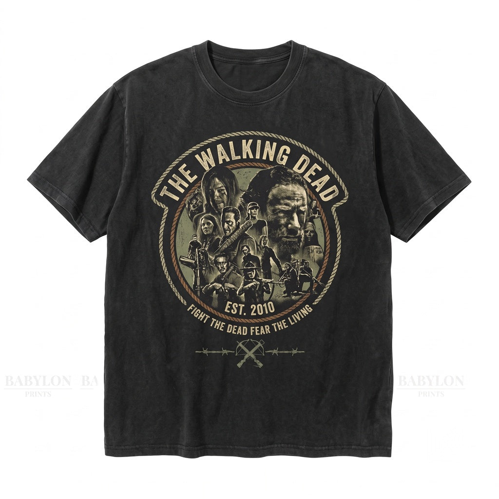 Zombie Apocalypse Survivors Graphic Daryl Dixon Rick Grimes Michonne Negan Bat Carol Merch Unisex TShirt