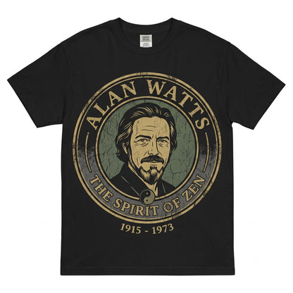 Alan Watts 90s Vintage Rap Style Sacred Geometry Graphic Mystical Cotton Unisex TShirt