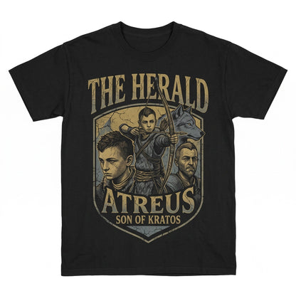 Kratos Atreus Father Son Norse Mythology Ragnarok Graphic Gaming Apparel Vintage Cotton Unisex TShirt