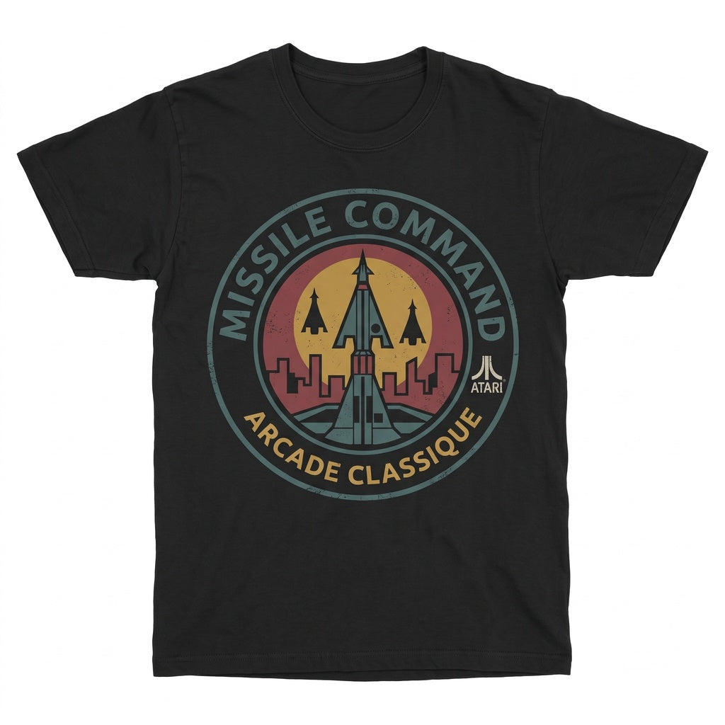 Retro Arcade 80s Video Game Graphic Missile Defense Vintage Gamer Unisex TShirt