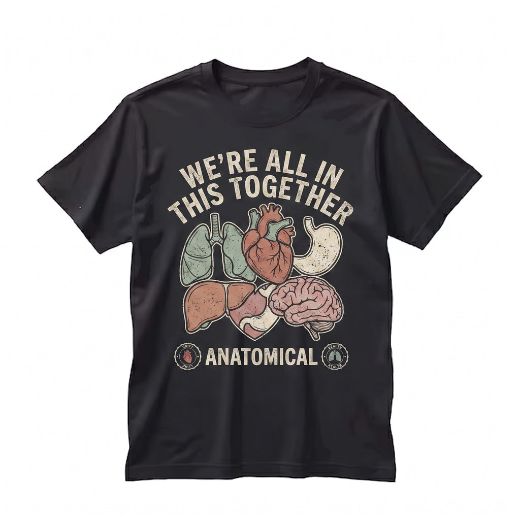 Cute Organ Friends Healthcare Anatomy Graphic, Funny Medical School Nurse Student Present for Her Unisex TShirt