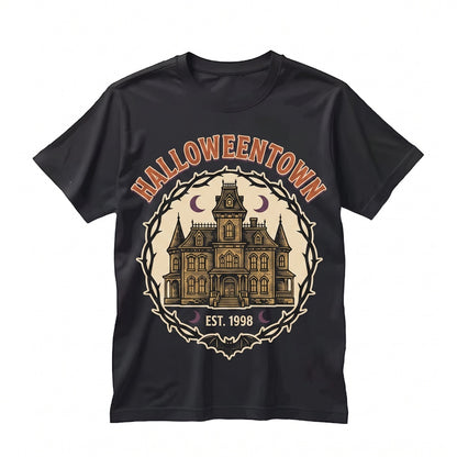 Vintage Halloween Est 1998 Spooky Pumpkin Graphic Horror Fall Womens Apparel Unisex TShirt
