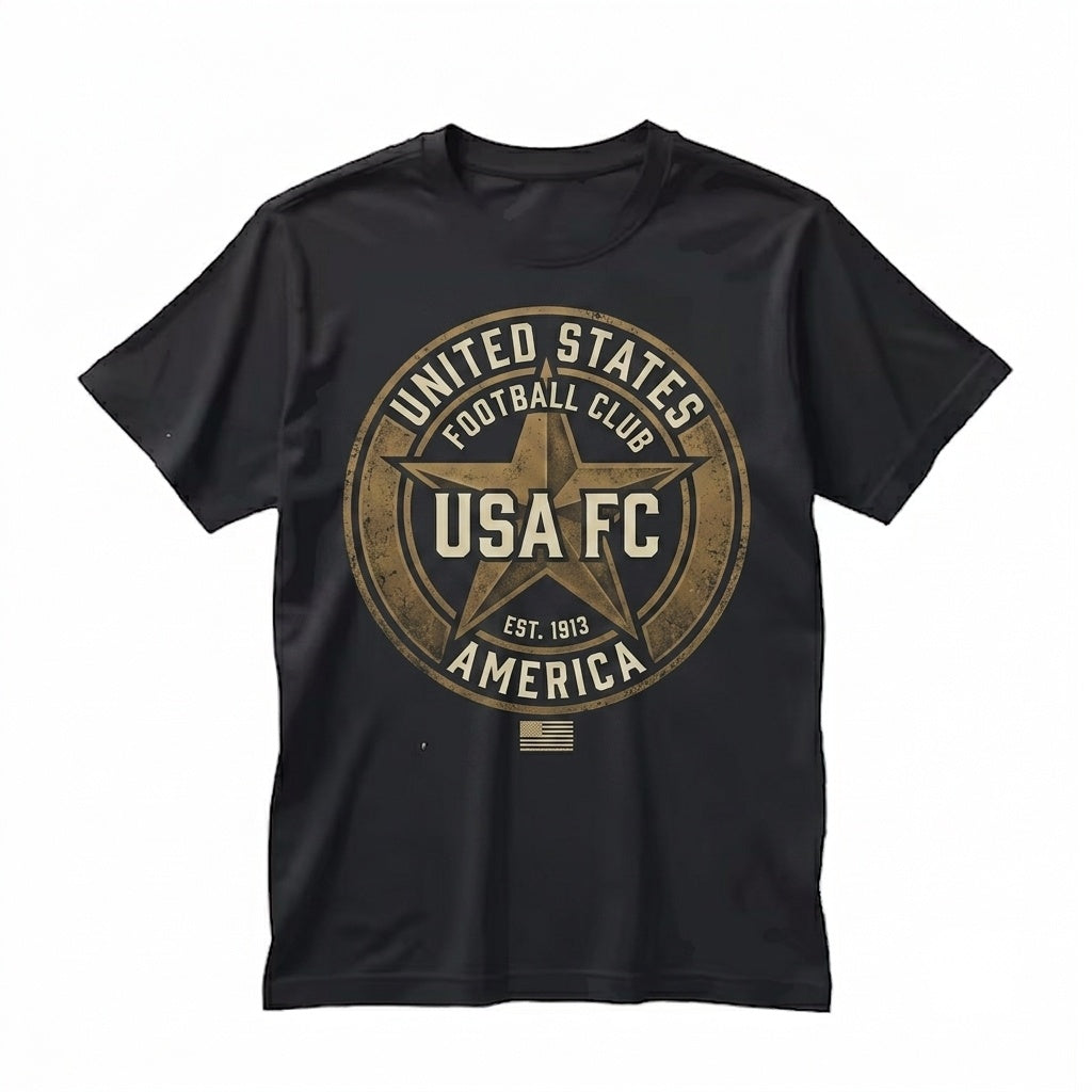 Vintage USA Soccer America Football Graphic Retro Tournament Fan Apparel Unisex TShirt