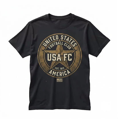 Vintage USA Soccer America Football Graphic Retro Tournament Fan Apparel Unisex TShirt
