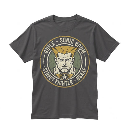 Guile Graphic Martial Arts Video Game Arcade Fighter Apparel Unisex TShirt