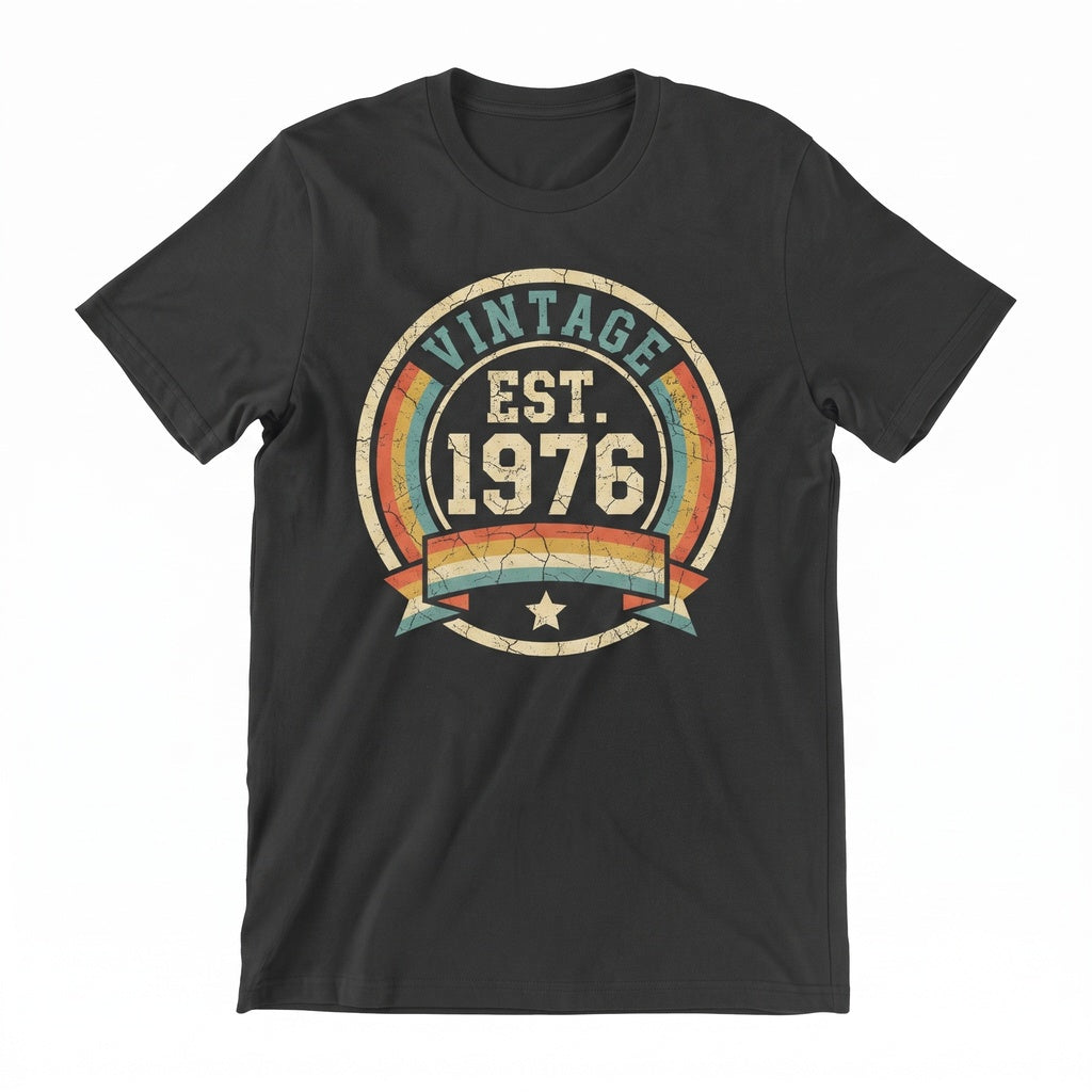 Vintage 1976 50th Birthday Gift For Women Fifty Apparel Classic Tee Unisex TShirt