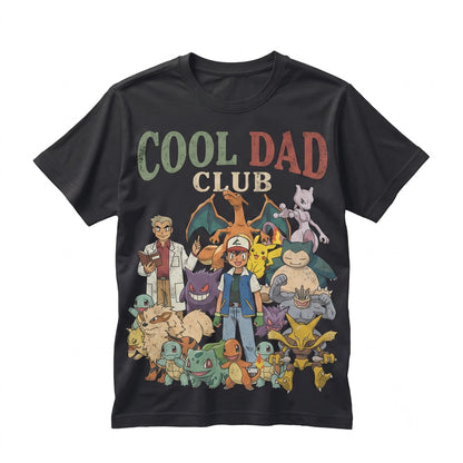 Cool Vintage Anime Monster Gamer Father Funny Retro Graphic Gift Unisex TShirt