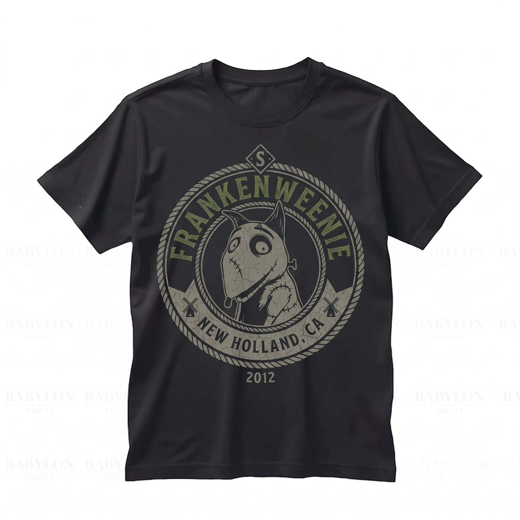 Frankenweenie Sparky Dog Spooky Theme Park Not So Scary Halloween Apparel Unisex TShirt