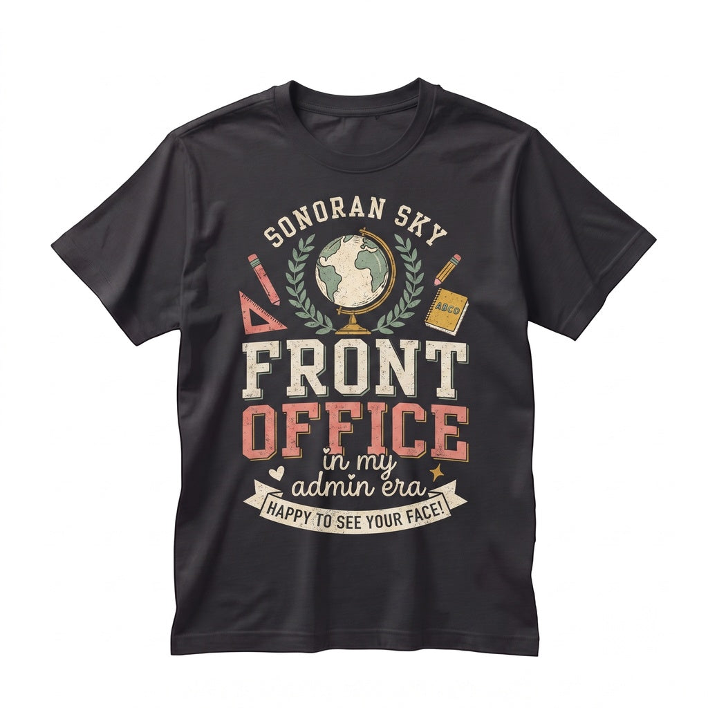 Personalized Teacher Tote Bag Front Office Admin Custom Appreciation Unisex TShirt