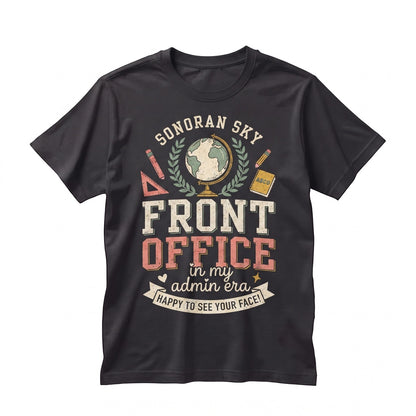 Personalized Teacher Tote Bag Front Office Admin Custom Appreciation Unisex TShirt