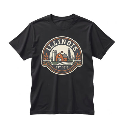 Illinois Fighting Illini Game Day Crewneck Sweatshirt Orange Navy Sport Fan Apparel Cotton Blend Unisex TShirt