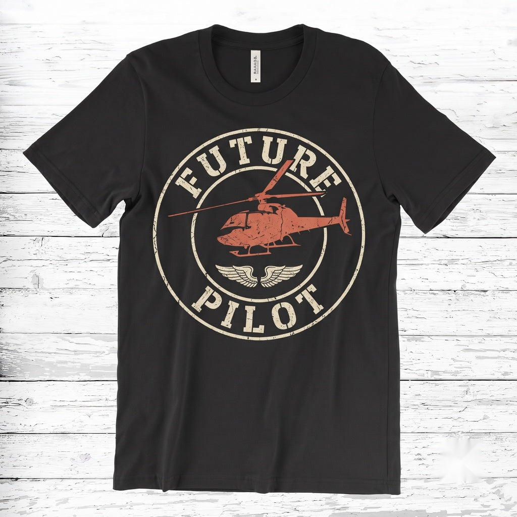 Vintage Helicopter Pilot Aviation Graphic Chopper Funny Birthday Gift Unisex TShirt