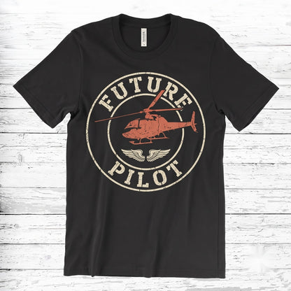 Vintage Helicopter Pilot Aviation Graphic Chopper Funny Birthday Gift Unisex TShirt