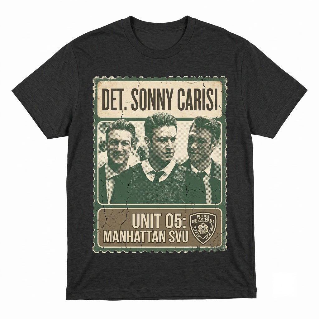 Sonny Carisi Vintage Graphic Retro Cotton Top, Gift for Men Women Unisex TShirt
