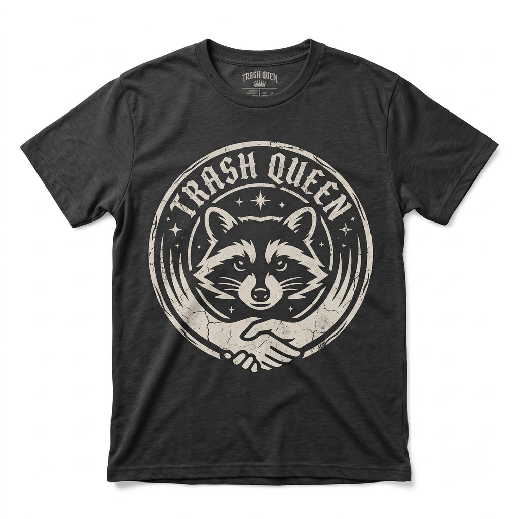 Funny Trash Panda Meme Graphic Queen Vintage Raccoon Unisex TShirt