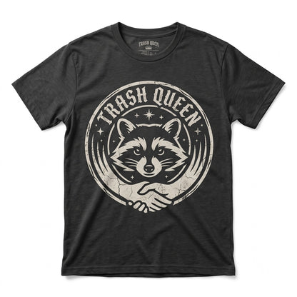 Funny Trash Panda Meme Graphic Queen Vintage Raccoon Unisex TShirt