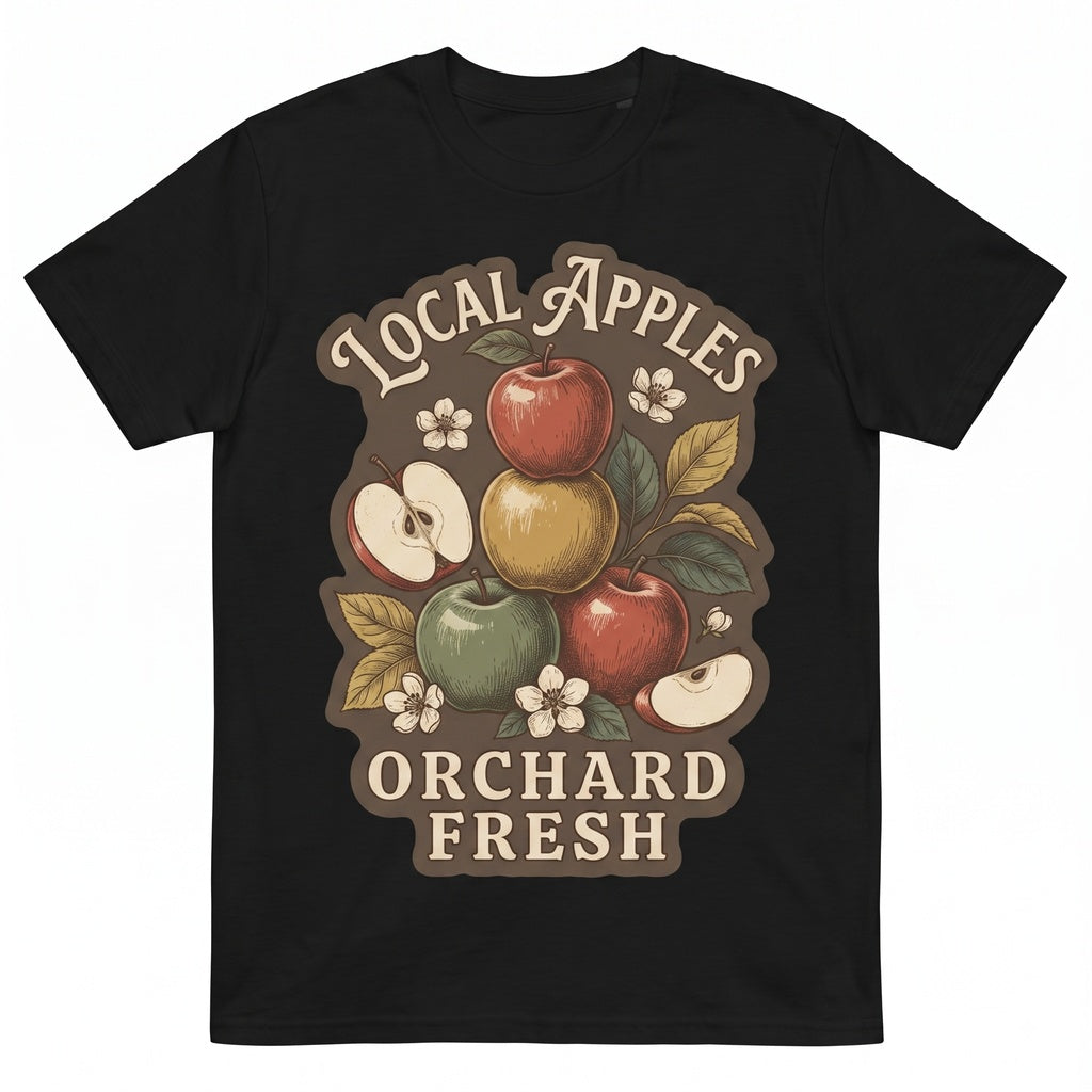 Autumn Harvest Apple Orchard Graphic Top Unisex TShirt